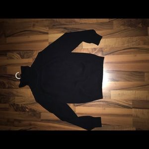 Black long sleeve turtleneck sweater